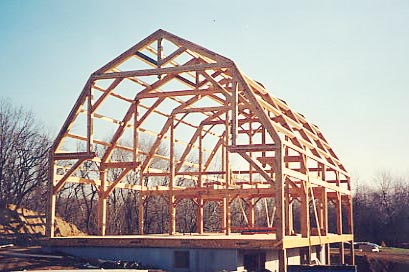 barn under construction 